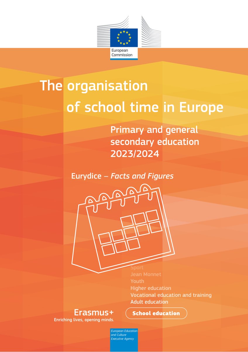 Novo #EurydiceEU izvješće pruža praktičan pregled organizacije školske godine u Europi, informacije o početku i trajanju školske godine, kao i raspodjeli i duljini školskih praznika. 📚🎒
Publikaciju preuzmite na poveznici: tinyurl.com/5n7cepzw