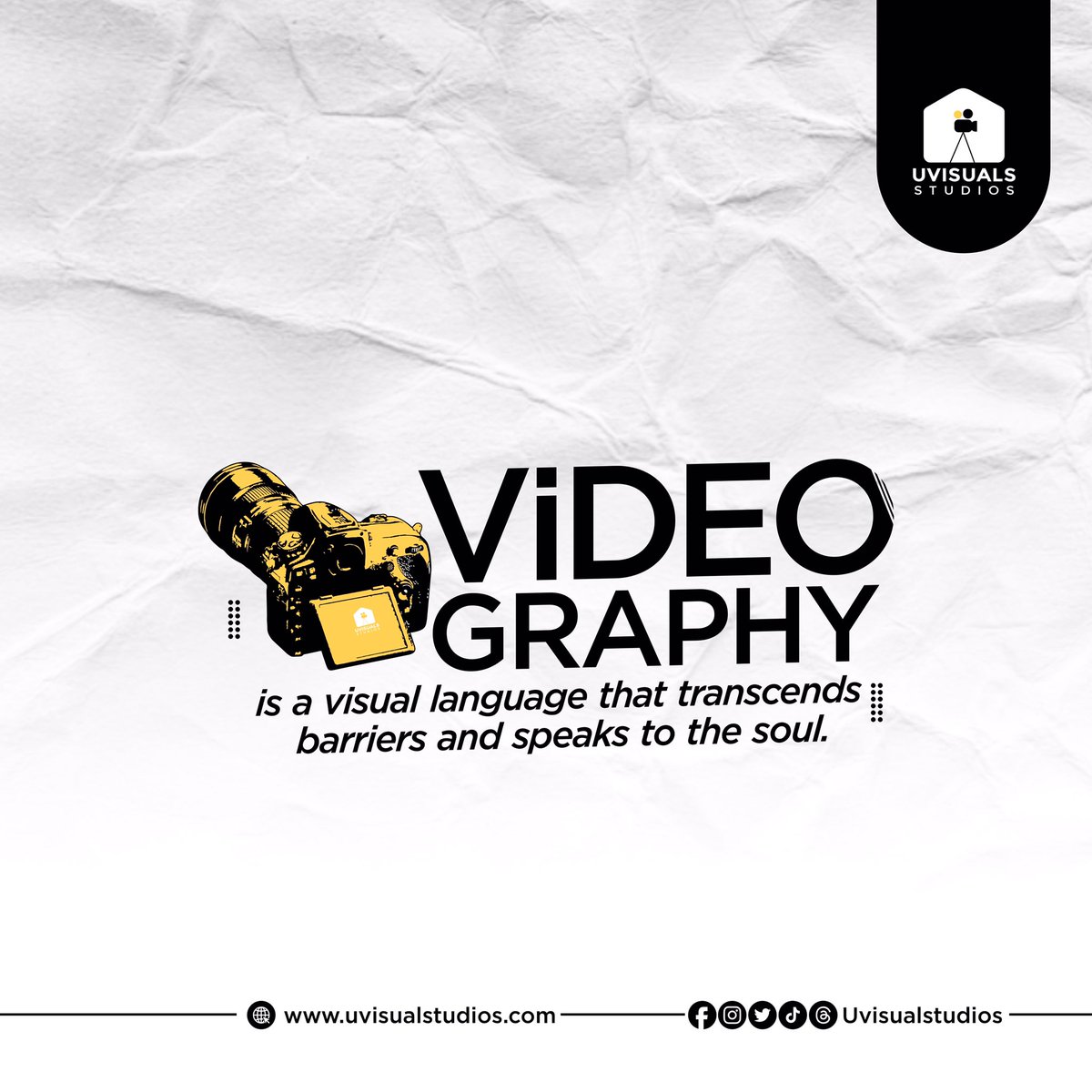Uvisualstudios's tweet photo. Unlock the power of videography and let your events shine! 

Speak the universal language of creativity and captivate your audience with Uvisuals Studios.

DREAM IT! SEE IT!!

#uvisualstudios #documentary #eventproduction #videoproduction #unilag #Gistlover https://t.co/LsupGR5ye5