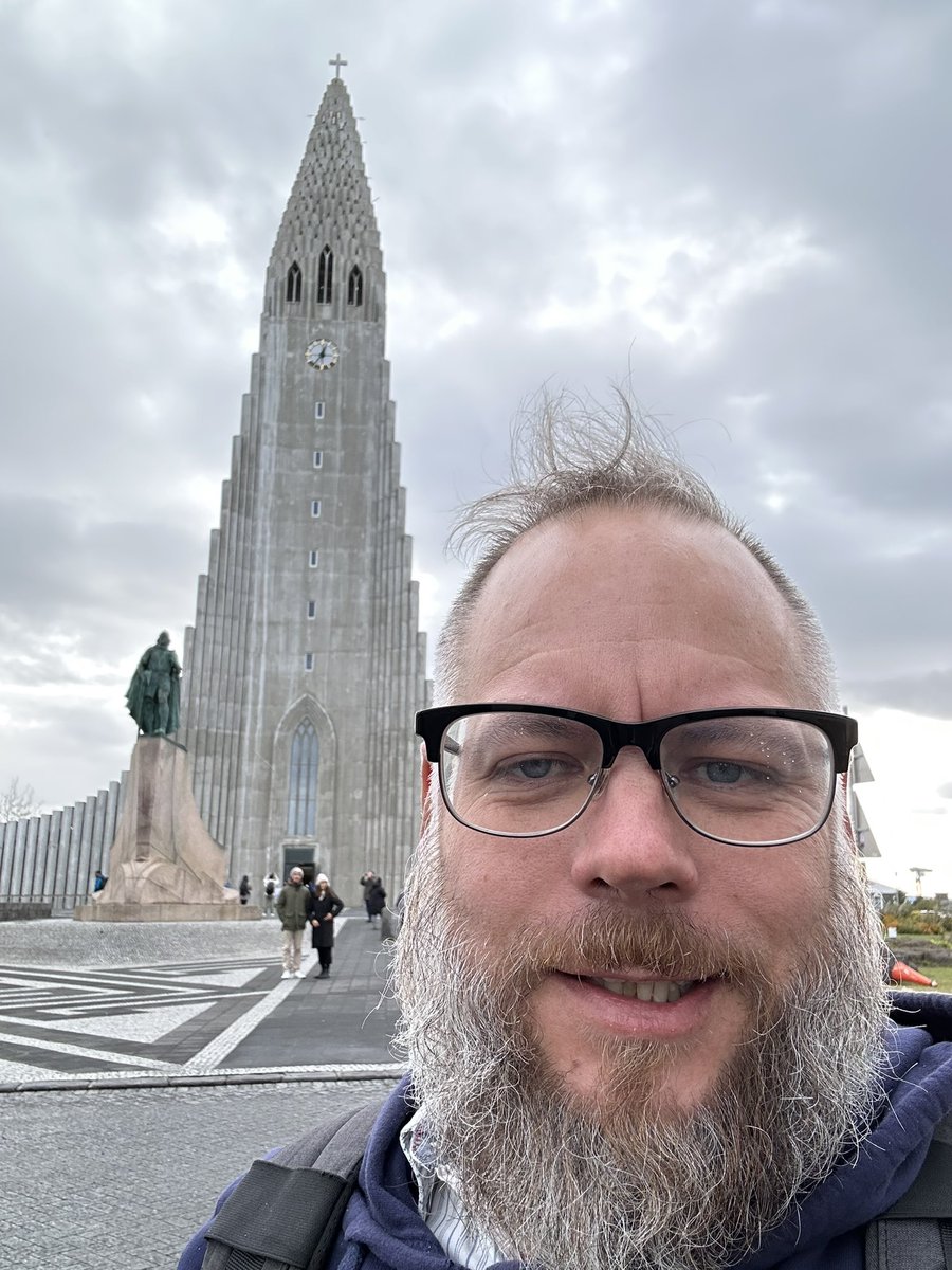 HammerToe's tweet photo. A few hours to kill in Reykjavík after #FILDevSummit23 before flying to New York for the Ripple Proper Party. Wandering about the city. Some fun knitwear and lovely tweed, but not much I’d wear back in Barbados lol https://t.co/Y7hJGHXpuB
