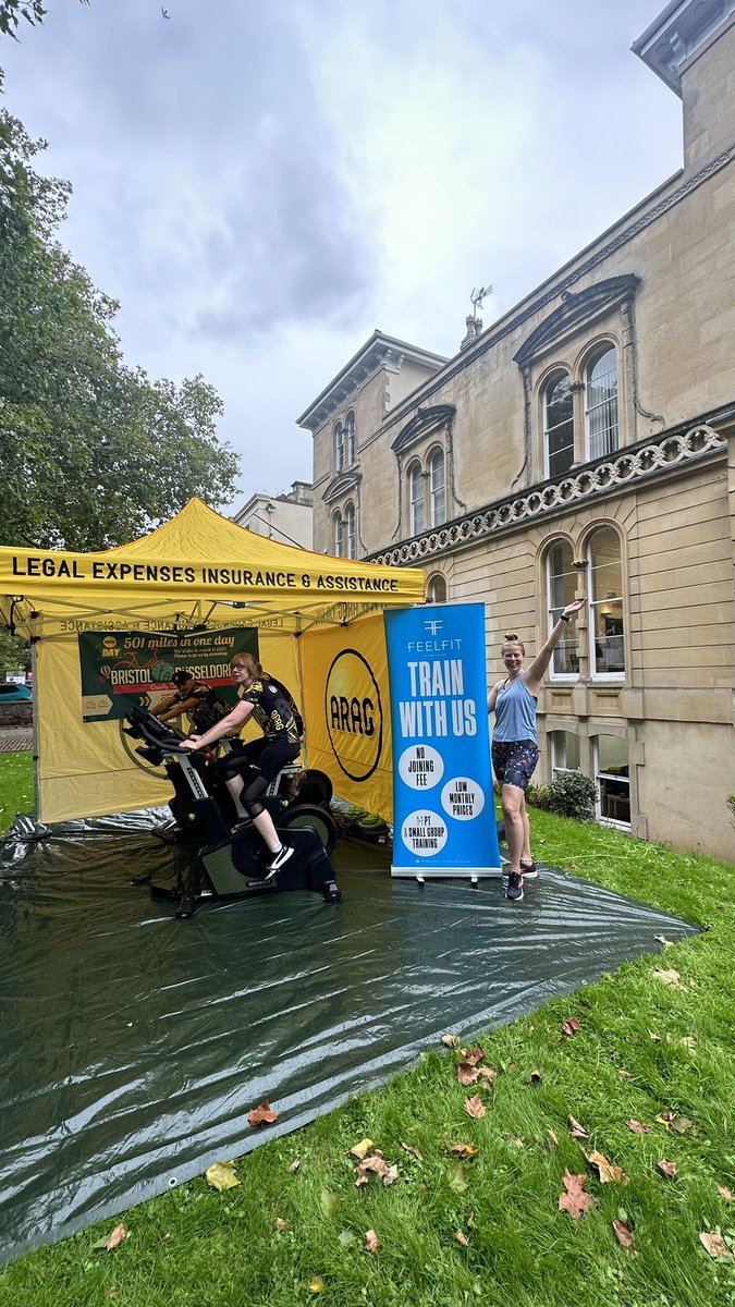 Supporting <a href="/ARAGlegal/">ARAG Legal Insurance</a> in their fundraising event today - proud sponsors, donating our eco bikes and prizes for this fab day 
#bristolbusiness #araglegal #feelfit #fitness #fundraiser