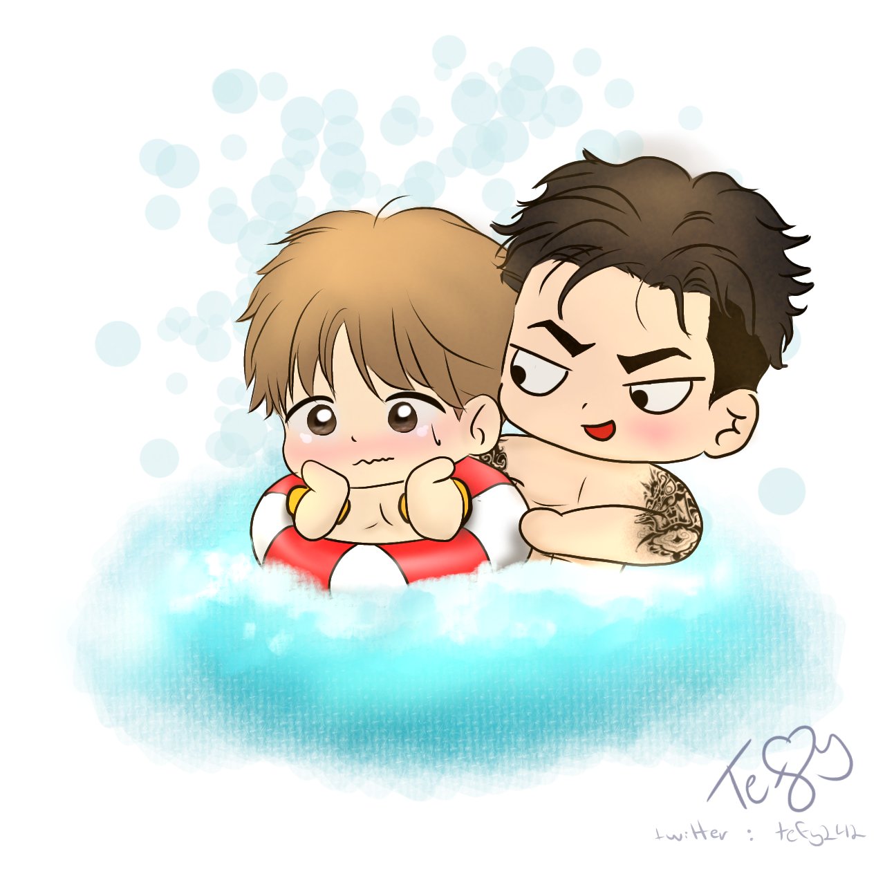 Tefy 🐹🍡JINX DELULU💕 FANART ACCOUNT 🥊🐺 on X: This is my drawing for  today 🐹🛟🐺🌊Awww how I would like to see a scene like that, I swear!  💕😫!!! @_MinGwa 🛟Lov u✨ . . . 