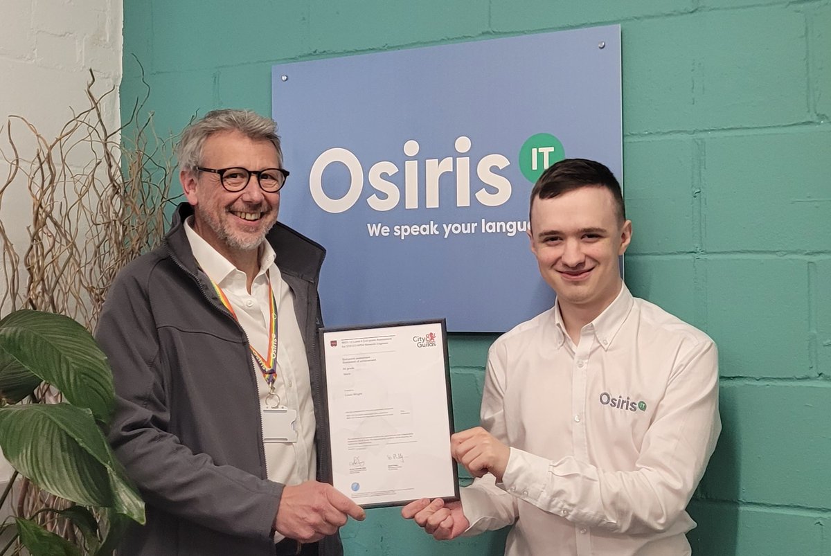 Massive congratulations to Lewis, who has completed his level 4 apprenticeship in Network Engineering 😁 Super proud of Team Osiris!
#apprenticeshipsnorfolk #cityandguilds #norfolkbusiness