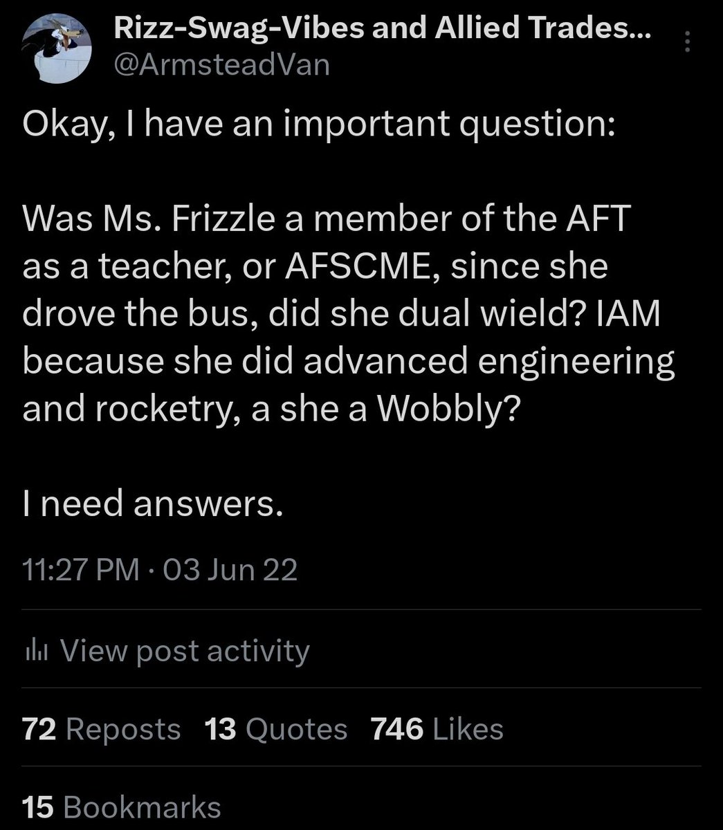 ArmsteadVan's tweet photo. Bring this Discourse back https://t.co/KHRwPRaxD4