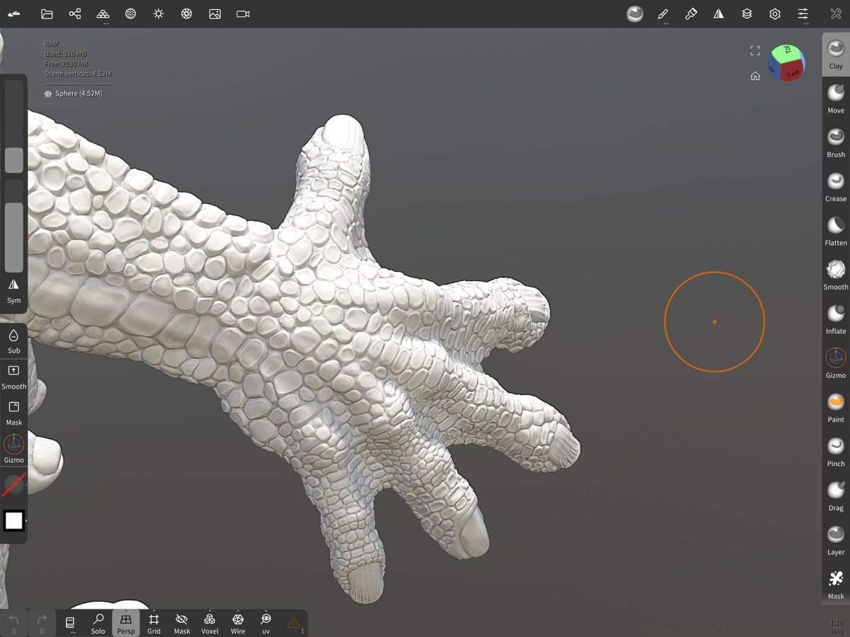PhilliphantPhil's tweet photo. Handy - webby pudgy gecko like hands on wip... https://t.co/xFZ6eFjm2N
