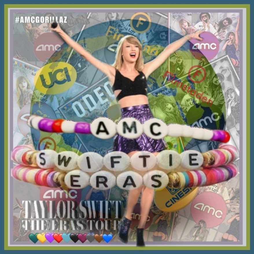 GONNA BE AMAZING!
#TAYMC
#TaylorSwiftErasTourFilm
<a href="/AMCTheatres/">AMC Theatres</a>
<a href="/taylorswift13/">Taylor Swift</a>
<a href="/TheSwiftSociety/">The Swift Society</a>
#AMCGORILLAZ🦍🦍