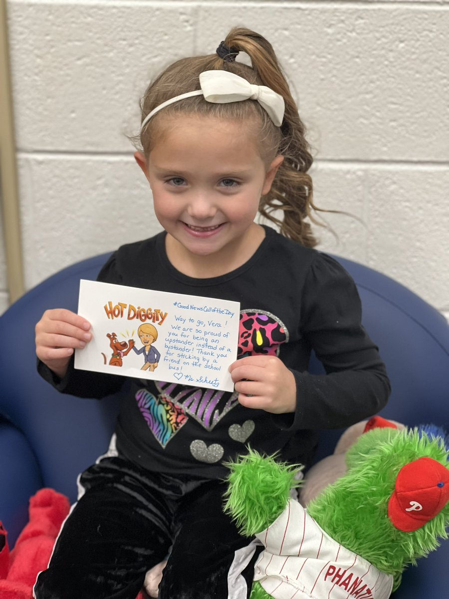 When a first grader understands the importance of being an UPSTANDER instead of a BYSTANDER, a #goodnewscalloftheday is well deserved! Thank you for being a fantastic friend! ❤️<a href="/wdeptford/">West Deptford</a>