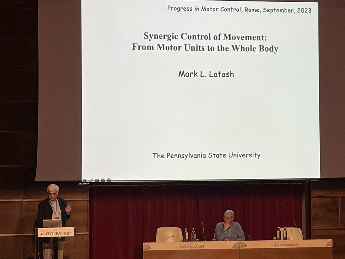 action_explorer's tweet image. On the first day of #PMC2023 by @ismotorcontrol , had the opportunity to listen to very interesting and enlightening talks by Prof. d’Avella and Prof. Latash on motor coordination and #synergies at multiple levels of the movement system.