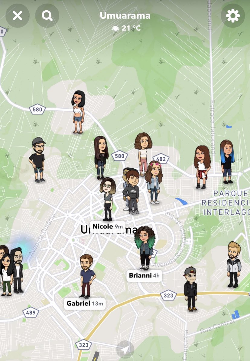 Nunca vou esquecer oque eu já descobri por causa desse mapa do Snapchat