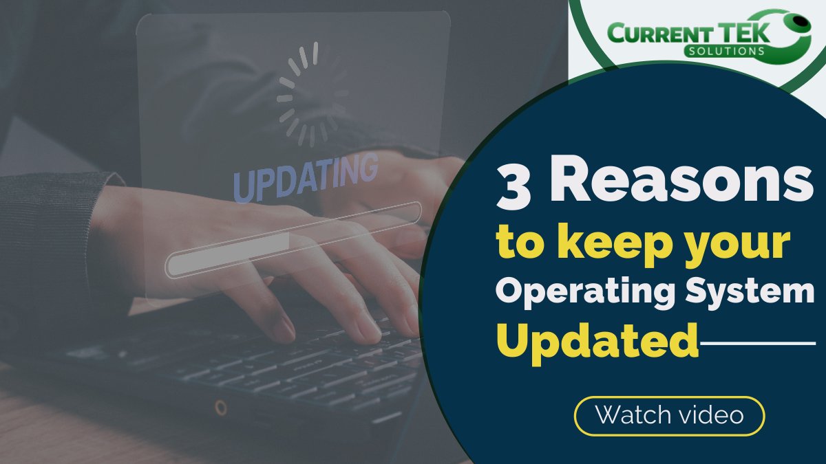 currentTEK's tweet photo. Keep your operating system up-to-date so your computer can work with the latest programs and applications without glitches. ️

Here are three reasons to keep your Operating System up to date: https://t.co/cCrpU3QhbL

#operatingsystemupdate #systemupdate https://t.co/nrN5fmgCfq