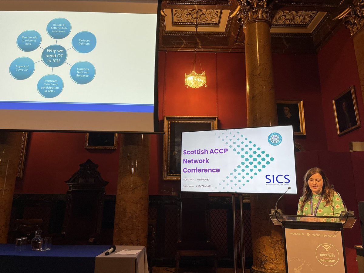 ScotACCPs's tweet image. Occupational therapists Lorna Kennedy and Rachel Chalmers share their expertise in developing an OT service within critical care 🤩
#sharedlearning #sharedexpertise #multidisciplinaryteam