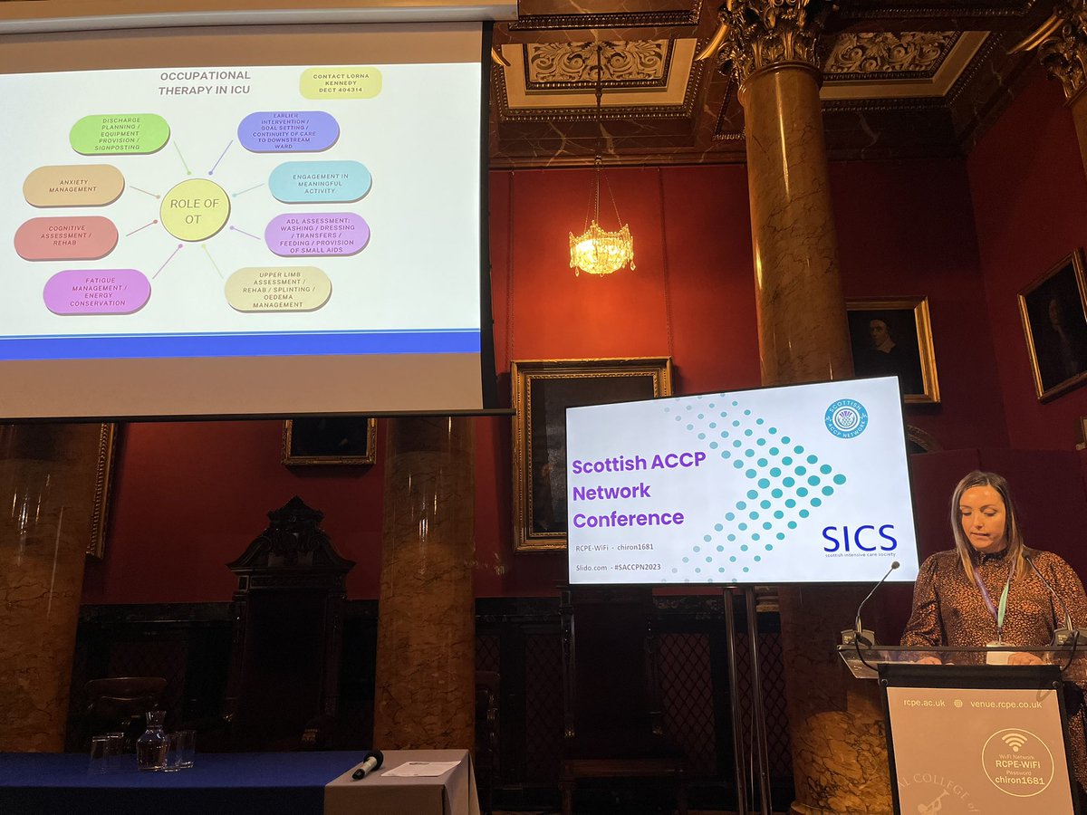 ScotACCPs's tweet image. Occupational therapists Lorna Kennedy and Rachel Chalmers share their expertise in developing an OT service within critical care 🤩
#sharedlearning #sharedexpertise #multidisciplinaryteam
