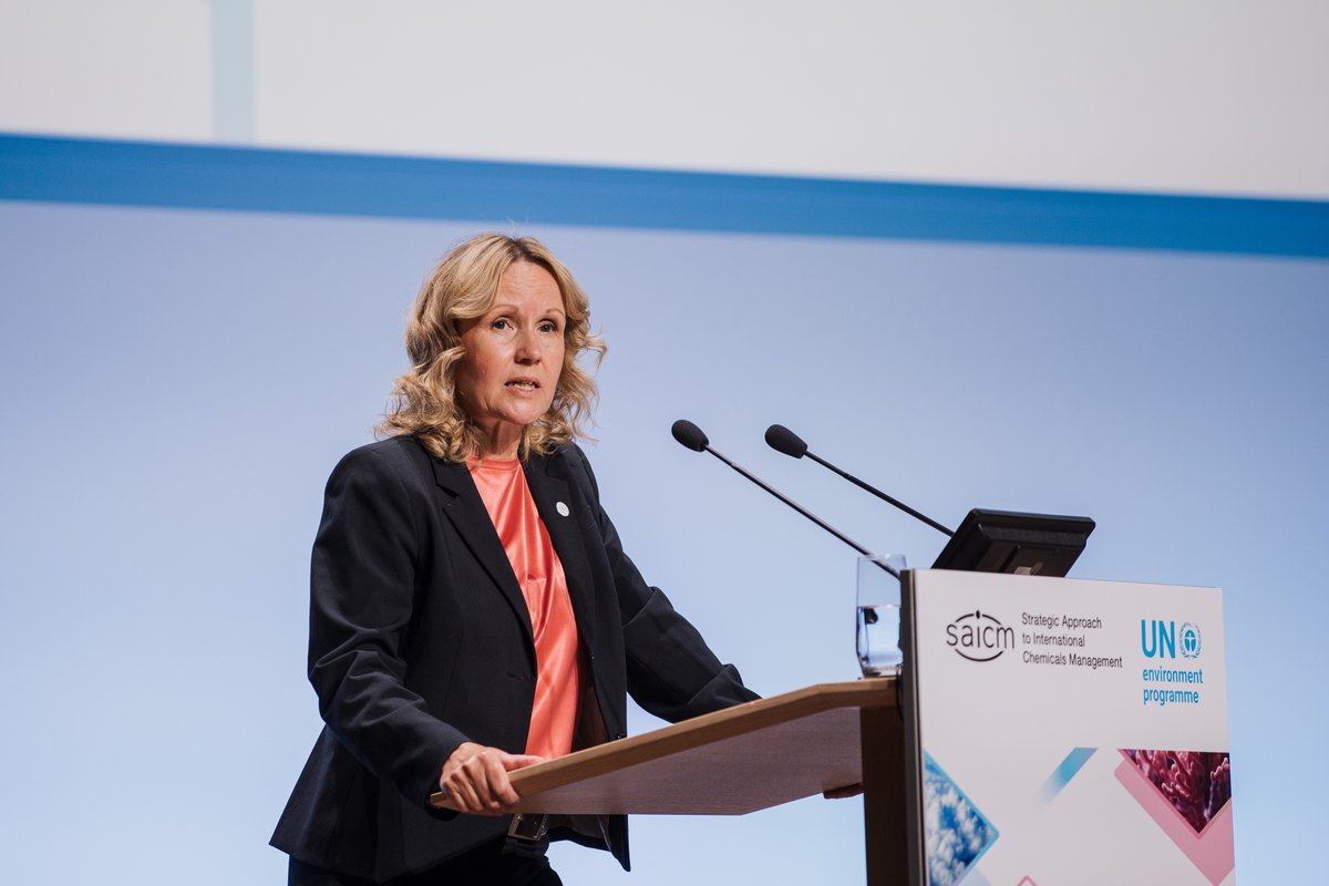 'Our goal for #ICCM5 is to adopt ambitious targets and effective measures for sound chemicals management. Germany will provide 10 million euros, to support necessary future actions in this regard.' – Federal Minister @SteffiLemke #BeatChemicalPollution bmuv.de/RE10758-1