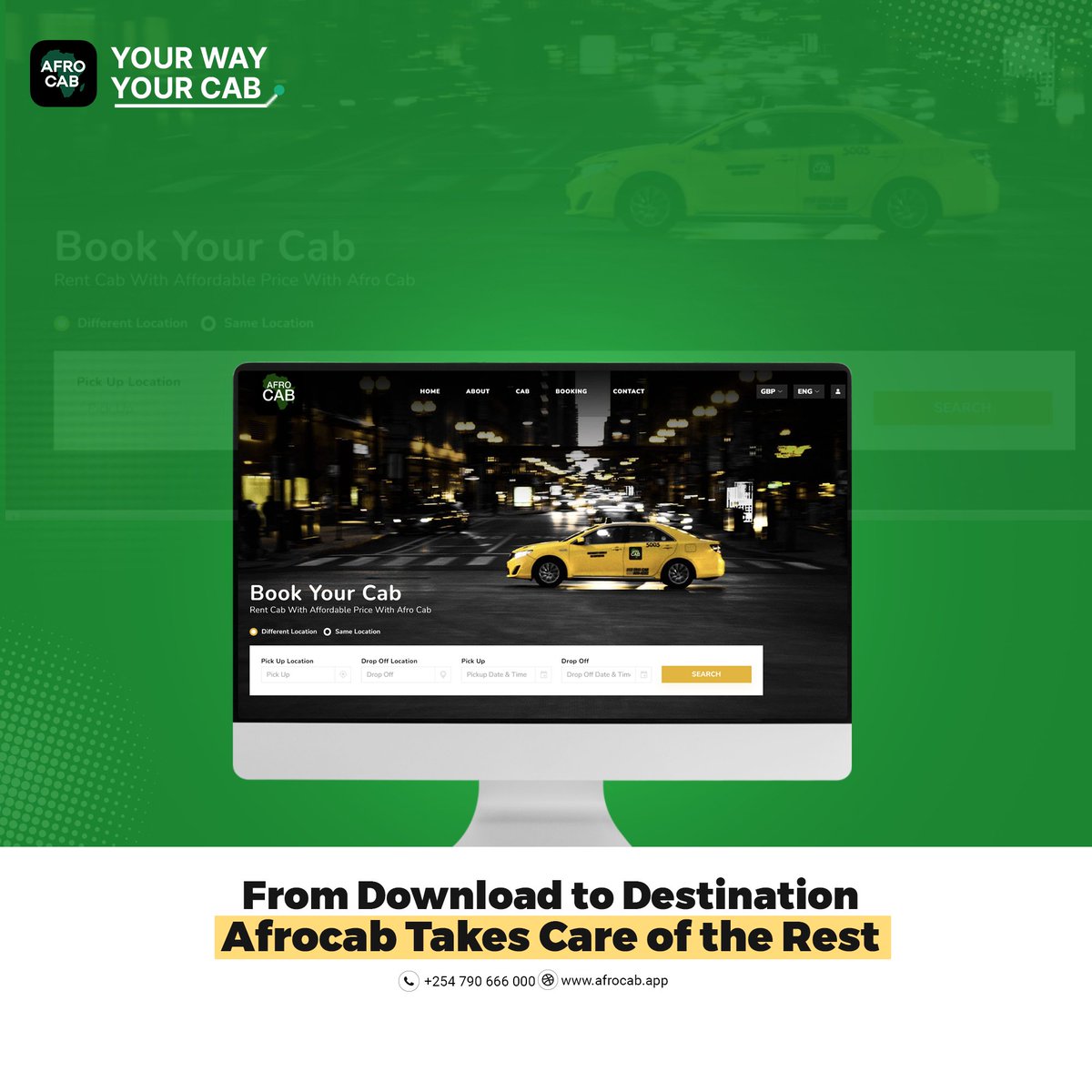 afro_cab's tweet photo. 📲🚗 Effortless from Download to Destination! Experience stress-free journeys with Afro Cab. Sit back, relax, and leave the rest to us. Your convenience is our commitment!
#AfrocabExcellence https://t.co/vmxjSGDQ9q