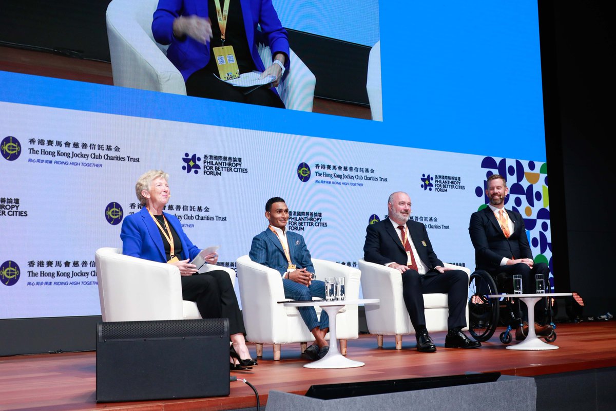 JohnShielsMU's tweet photo. I was pleased to attend the third Philanthropies for Better Cities Forum in Hong Kong recently 🇭🇰🤝

Great to discuss the role sport plays in an inclusive society with allies from around the world 🗣️

📸 HKJC Charities Trust

#NationalInclusionWeek | #HKJCCommunity | #PBC2023 https://t.co/Xd6FQV8LA9