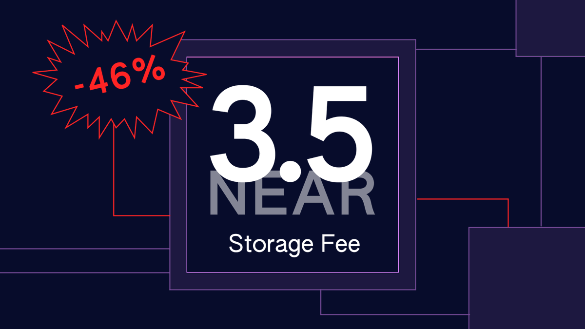 ama_protocol's tweet photo. Bear markets are great for building.  

We optimized our storage costs from 6.5 to only 3.5 NEAR.  

Note: This is not a Mintbase fee.