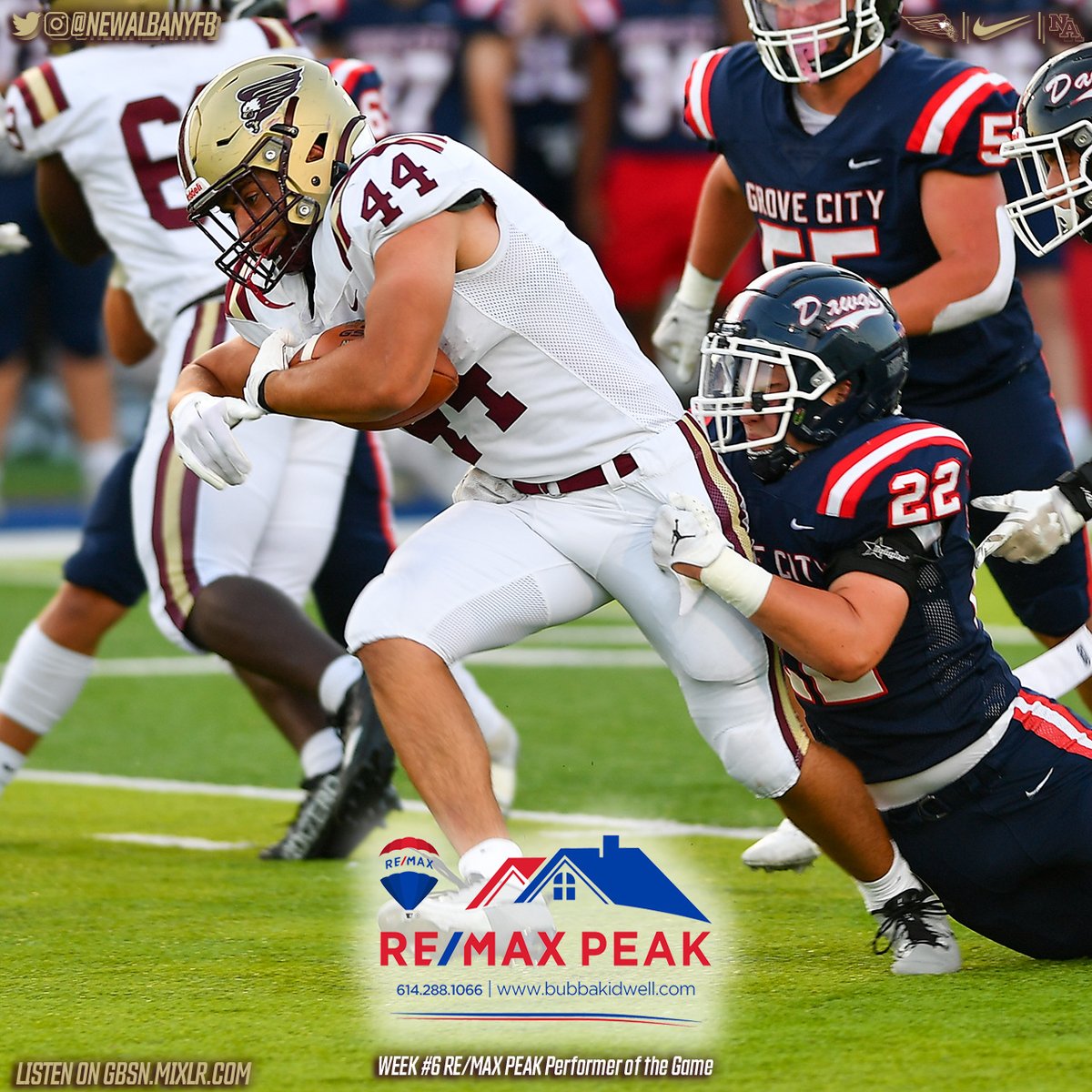 Congrats to #44 Will Olah for his selection as Week #6 RE/MAX PEAK Performers of the Game.