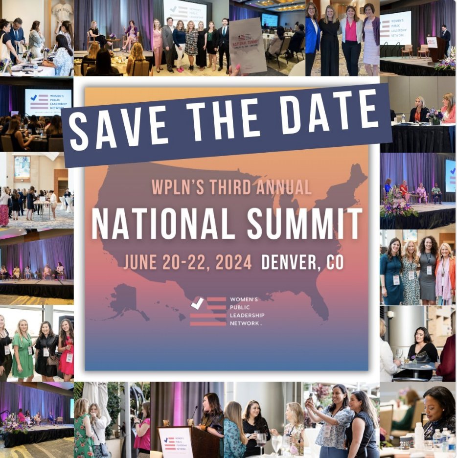 pocketbookproj's tweet photo. SAVE THE DATE! The 3rd Annual National Summit is JUNE 20-22, 2024 in the Mile High City! #womeninpolitics https://t.co/ckrf6IqpBw