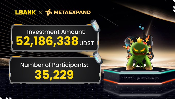 BasisDee's tweet photo. 🚀 @MetaExpand IEO on @LBank_Exchange Breaks Records! 💥

🌎 Total Participants: 35,229
💰 Funds Raised: 52,186,338 USDT

🧵Thread 👇👇👇
#LBankLaunchpad #LBankIEO #CryptoCommunity #MetaExpand #CryptoNews https://t.co/7RIEdpfNch
