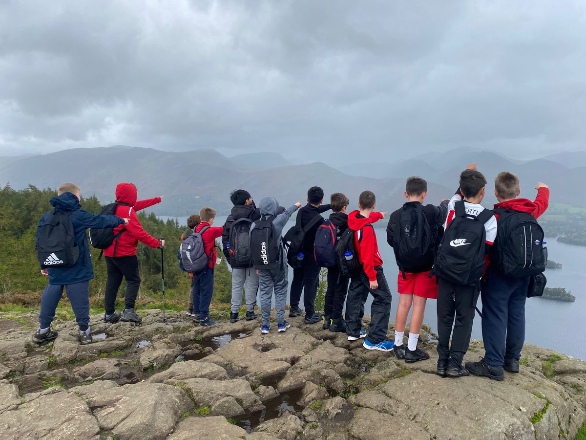 Our Year 7s are climbing their first mountain with us this week. Corby House have just reached the top of Walla Crag. Well done everyone #climbyourmountain