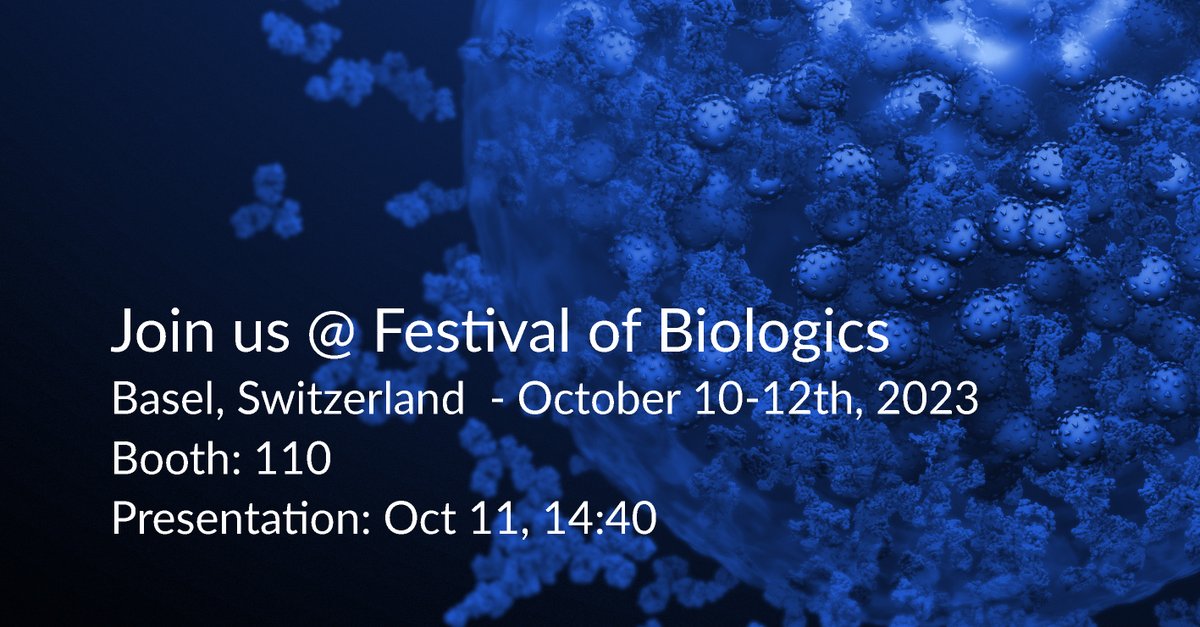 BioStrandBV's tweet photo. We are revolutionizing the #leadselection process with our integrated workflow that combines the synergistic power of wetlab and in silico technologies.
Don't miss our presentation at the Festival of Biologics to hear more.
$IPA #FestivalofBiologics #antibody #AI https://t.co/IvNDVupr5d