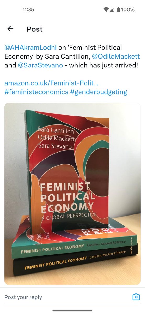 Nina Teasdale (@nina_lj_t) on Twitter photo New great addition and great book to add to your reading and book collections! Congratulations Sara Cantillon <a href="/OdileMackett/">Odile Mackett</a> and <a href="/SaraStevano/">Sara Stevano</a> <a href="/WiSEResearch/">Centre for Economic Justice</a>. New great addition and great book to add to your reading and book collections! Congratulations Sara Cantillon <a href="/OdileMackett/">Odile Mackett</a> and <a href="/SaraStevano/">Sara Stevano</a> <a href="/WiSEResearch/">Centre for Economic Justice</a>.