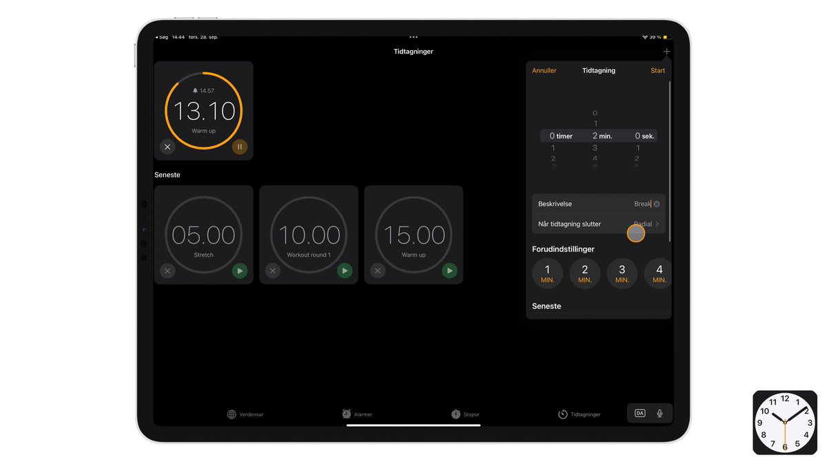 ChrisDithmer's tweet photo. With #iOS17, you can now start and schedule multiple #stopwatches simultaneously. Perfect for sports classes or classes with many activities. ⏱️📱
#ipad #teacher #ade2023 #appleteacher #appleedu #appleeducommunity #edutwitter #teachertwitter https://t.co/Z69uCB8Hhb