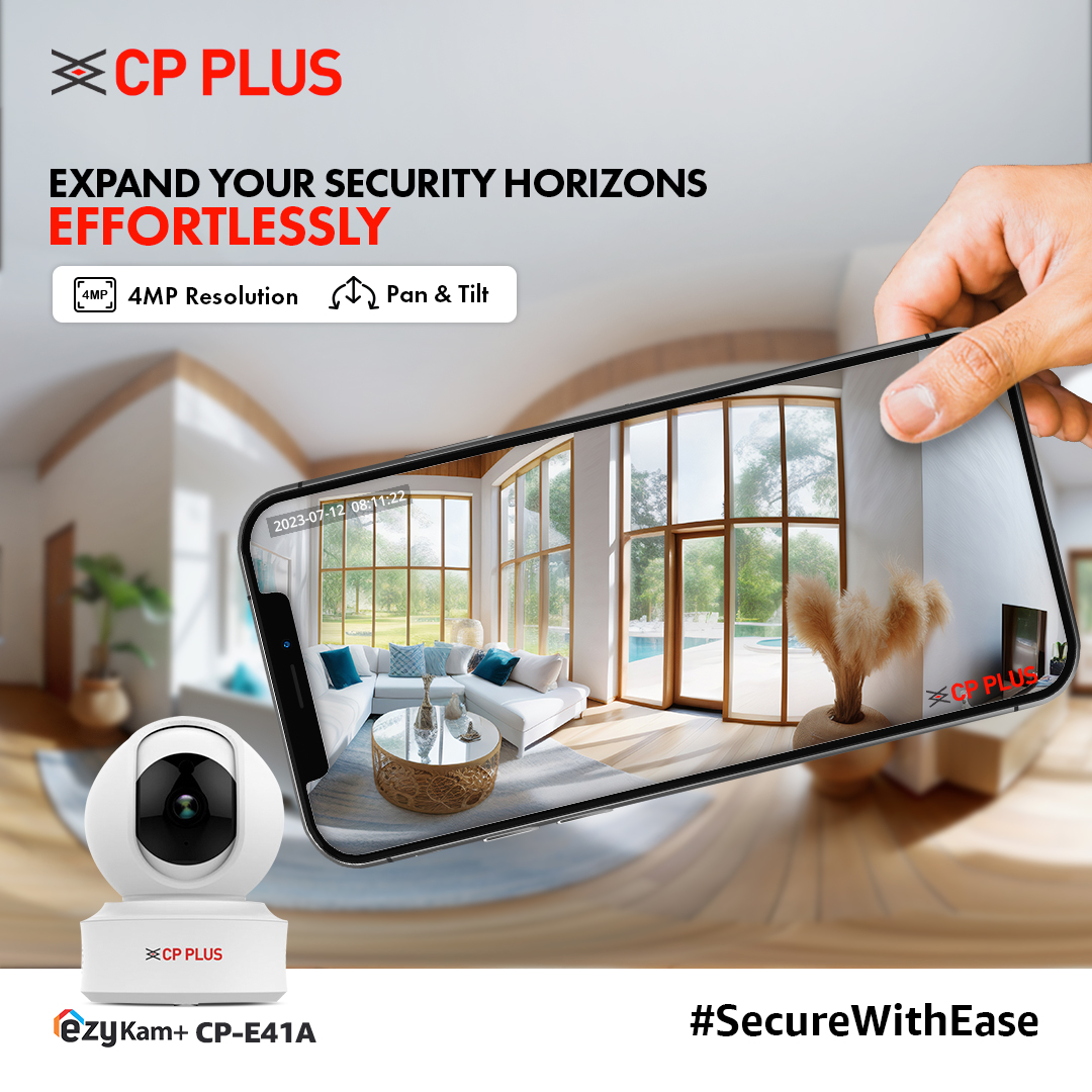 cpplusglobal's tweet image. Get a wide view of your entire home with ezyKam+ CP-E41A. Now, enjoy a full view of your home and peace of mind. 📷🛡️
#CPPlus #SecureWithEase #SmartSecuritySolutions #SmartHomeSecurity