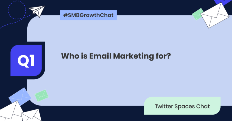 SiteGround's tweet photo. 🎉 Simon is kicking off our #EmailMarketing chat with a question that's on everyone's mind. Who exactly is email marketing for?
Join the conversation and share your thoughts using #SMBGrowthChat