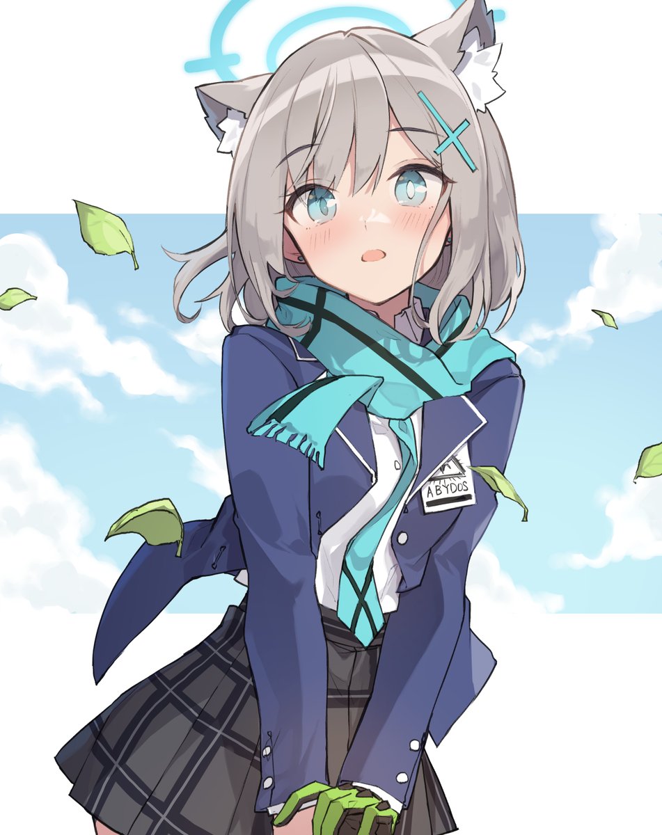 シロコ「驚いているシロコちゃん #ブルアカ 」|三弥カズトモのイラスト