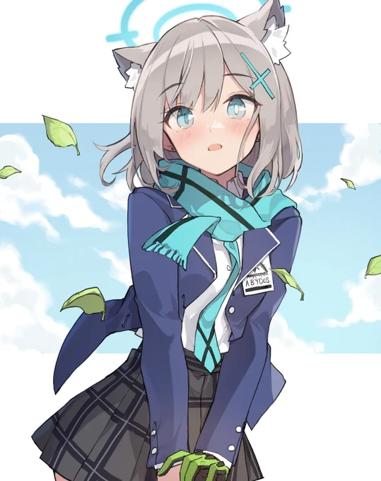 驚いているシロコちゃん #ブルアカ 