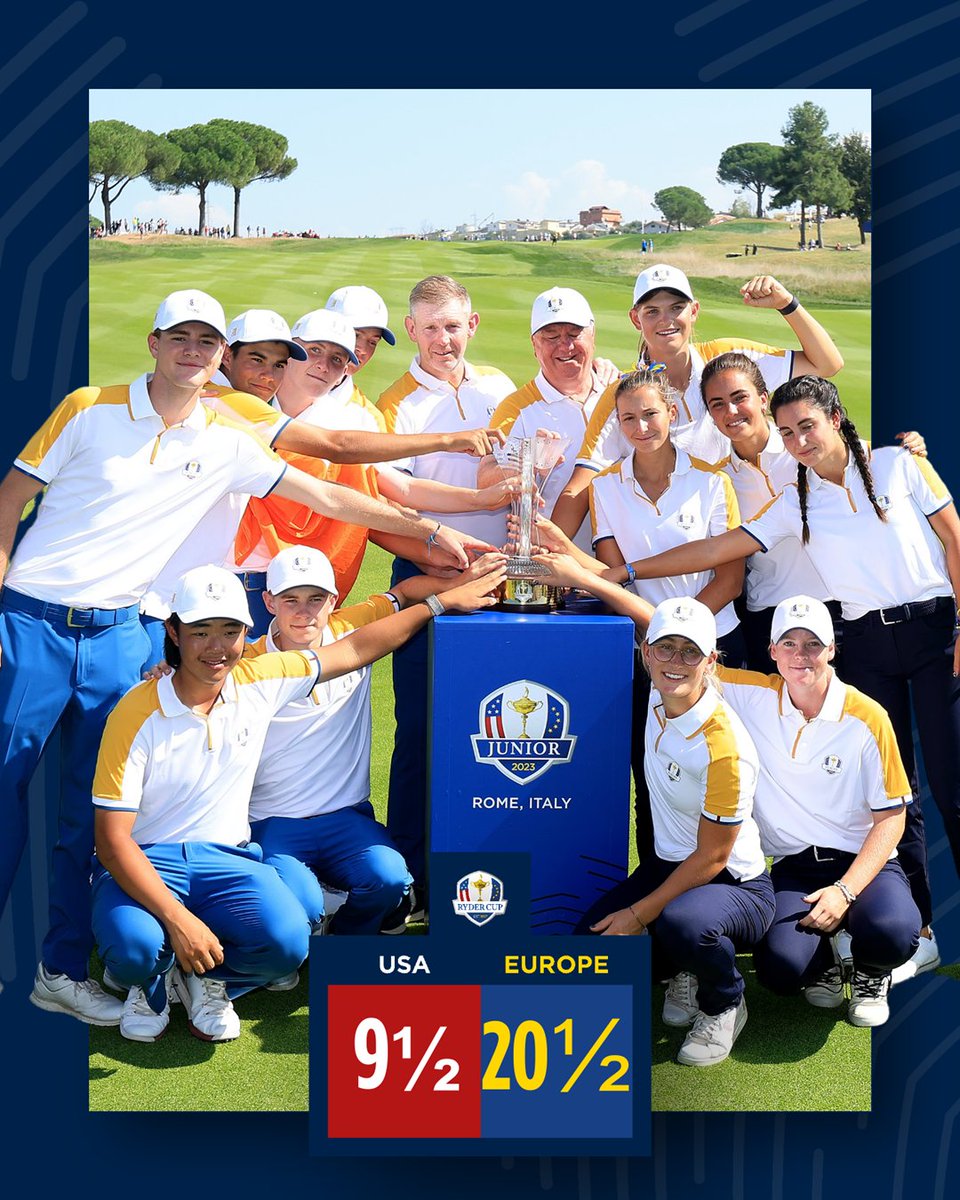 Team Europe are the 2023 Junior Ryder Cup champions 🏆

#JrRyderCup