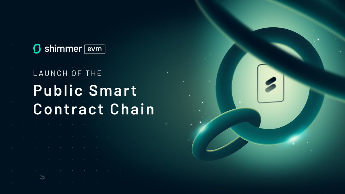 Fully EVM-Compatible #SmartContracts are now available in the public #ShimmerEVM chain!🎉 Celebrate with us (just in time for Shimmer's Birthday 🍰) the first step to programmability on Shimmer and <a href="/iota/">IOTA</a>. Check the key features 🧵⬇️and read the blog:
blog.shimmer.network/shimmerevm-cha…