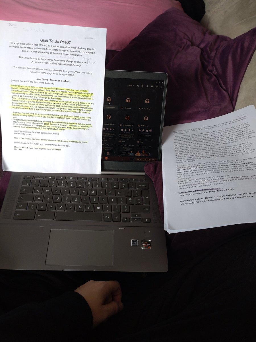 Cosy rehearsal at home with the cast today 👻  

Can't wait to see you on Sunday <a href="/PumpHouseCentre/">Pump House Theatre and Arts Centre</a> <a href="/WatFringe/">WatFringe</a>