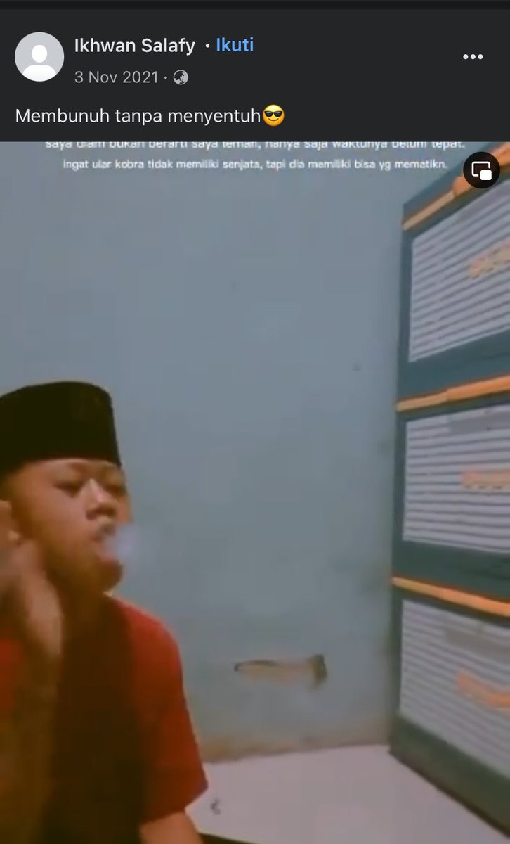 bung_madin's tweet photo. SEKUMPULAN KATA-KATA SANG PEMUKUL SISWA SMP CILACAP

“Membunuh Tanpa Menyentuh”
.
. https://t.co/qayyM8I15b