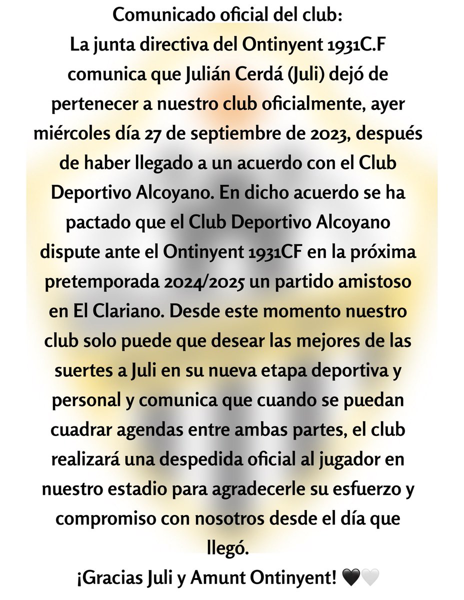Comunicat oficial de l’<a href="/ontinyent1931cf/">Ontinyent 1931 CF</a>