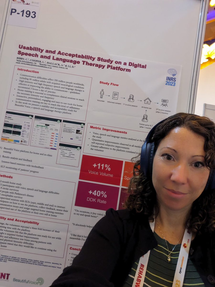 MiNT_hobbs's tweet photo. More successes at @RehabWeekOrg π Our Speech Therapy Poster, created in collaboration with Beautiful Voice, comes in the top 10 out of 300 scientific posters!
https://t.co/gVl5PJMNXn
#idt #slt #salt #RehabWeek23 #MiNT #neurorehab #neurotech #rehabtech #beautifulvoice @BVSpeech https://t.co/4WtffKN2BZ
