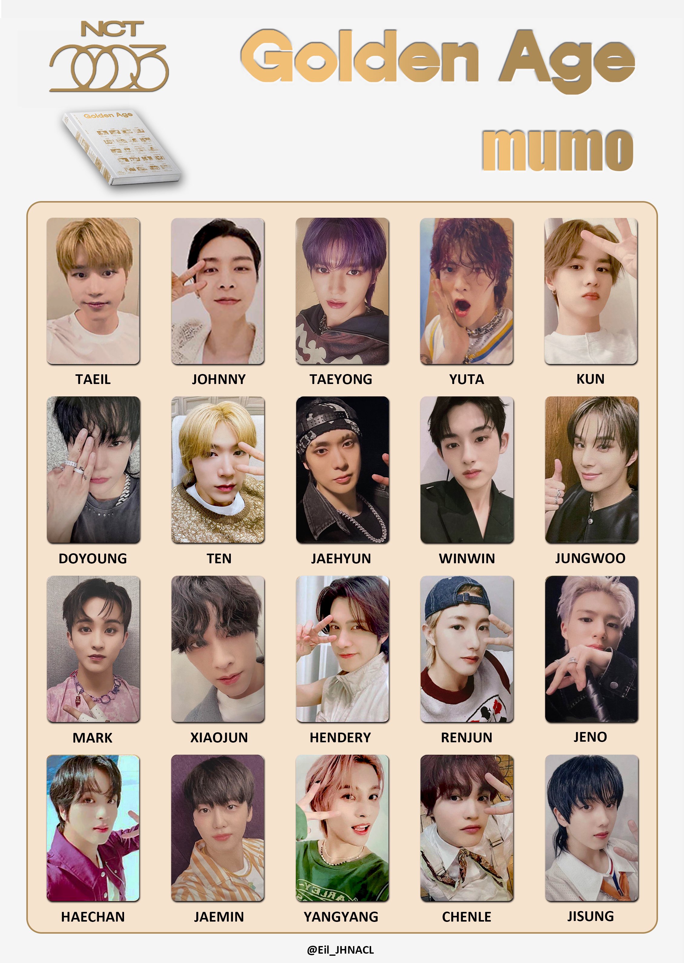 NCT テン スペシャルトレカ golden age 2023 NCT 2023 TEN Golden Age special yearbook Limited Photocard