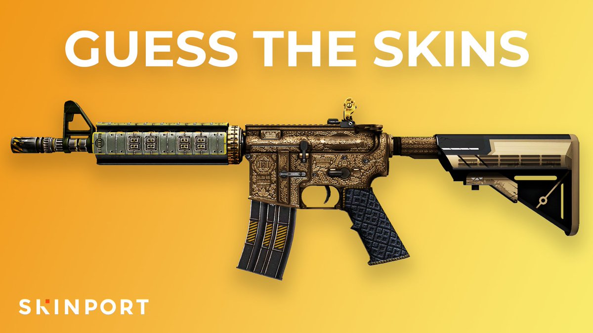 Can you guess the 4 different Skins on this M4A4?