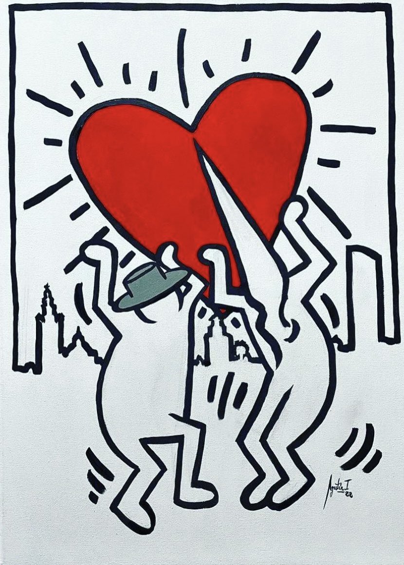 AgustinIsraelbg's tweet photo. I  #❤️ #seville con un #nazareno, y #flamenco y la #giralda, la #torrepelli y la #torredeloro de fondo al más puro estilo #pop- #urbano #love #seville” #acrilico sobre lienzo#art #haring  #sevilla #art #arte #artepop #agustinisrael #curroexpo92  también disponible en print 20x30 https://t.co/oEULgwzEkM