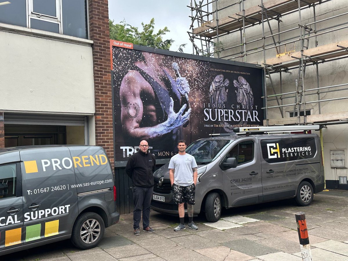 Exeter Kindness (@exeterkindness) on Twitter photo Great to see Matthew Mitchell of <a href="/SAS_Europe/">SAS Render Systems</a> and Chris Harper of CH Plastering Services on site to finalise all the materials needed for the resurfacing of this 100 m2 wall. Great to see Matthew Mitchell of <a href="/SAS_Europe/">SAS Render Systems</a> and Chris Harper of CH Plastering Services on site to finalise all the materials needed for the resurfacing of this 100 m2 wall.
