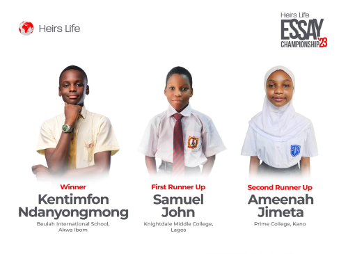 BusinesJNG's tweet photo. 14-Year-Old Prodigy, Kentimfon Ndanyongmong, Wins 2023 Heirs Life Essay Championship https://t.co/aSUbE5vQs5 https://t.co/6lmwn1dIol