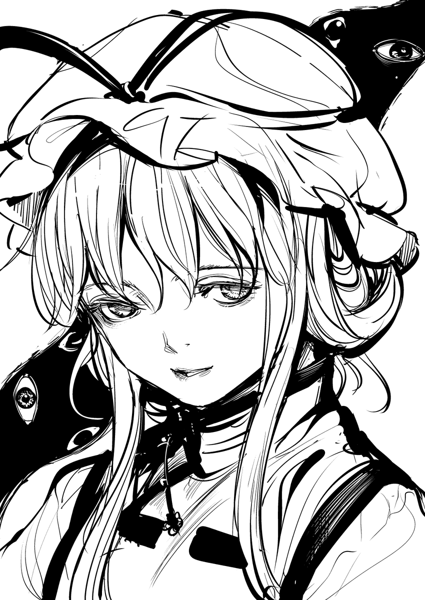 八雲紫 「」|砂＠例大祭 F12aのイラスト