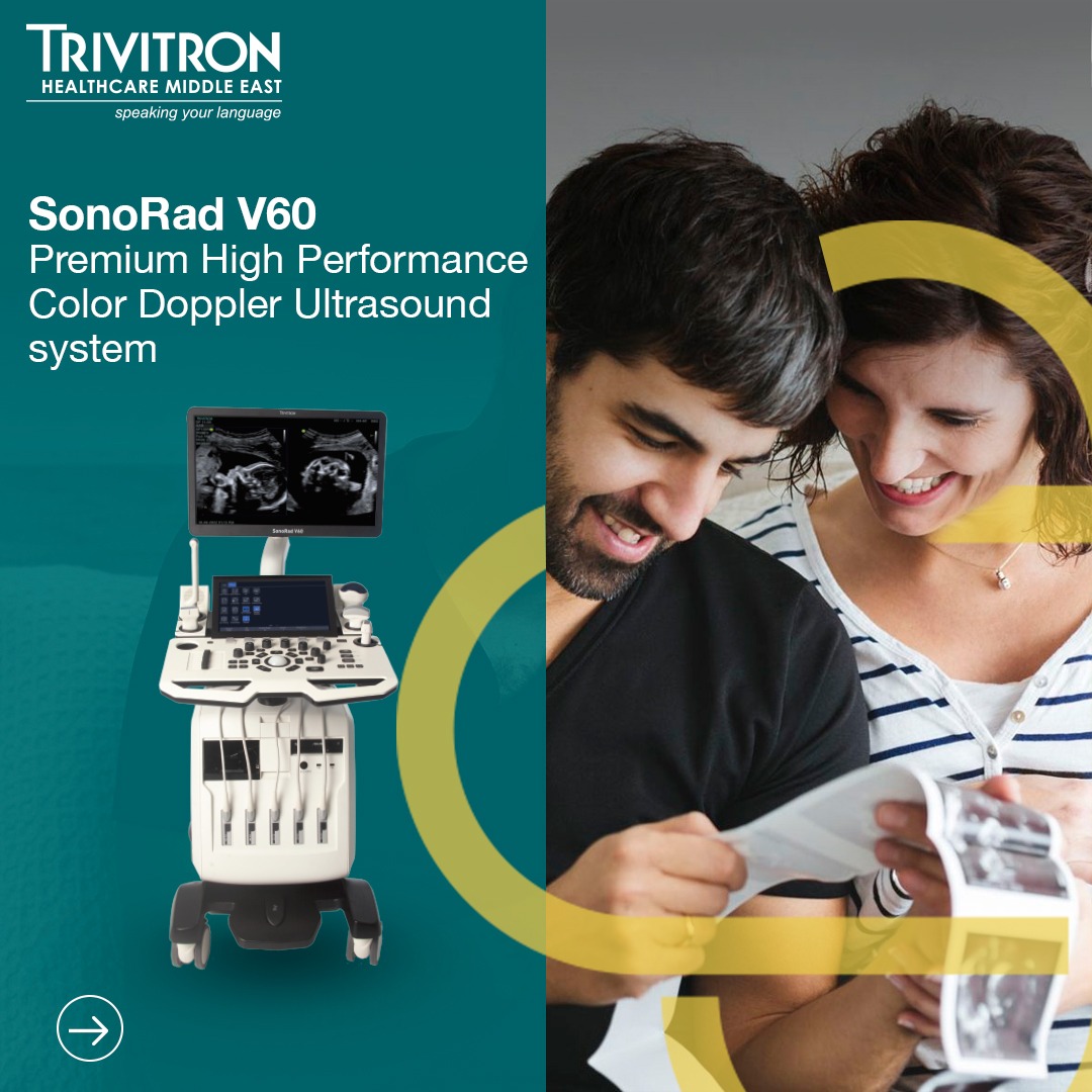 TrivitronME's tweet photo. SonoRad V60, smart and Versatile Color Doppler offers the VLucid platform, built with sophisticated image processing technologies and smart solution design, that provide exquisite image quality, advanced intellectual tools and efficient workflow for a wide range of applications. https://t.co/ekzdfyysFQ