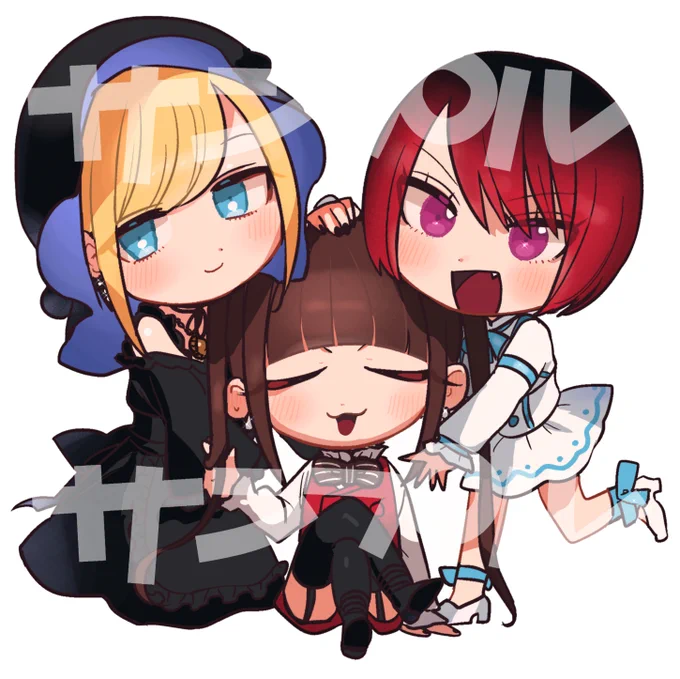 明日から新宿マルイアネックス様でグッズを置いて頂きます 描いて頂いたグッズたちURLからご覧くださいすごく可愛いです リングもあってすごい 私は巨乳たちをはべらすヴィオラさん描きました 手に入れてくれると嬉しいです