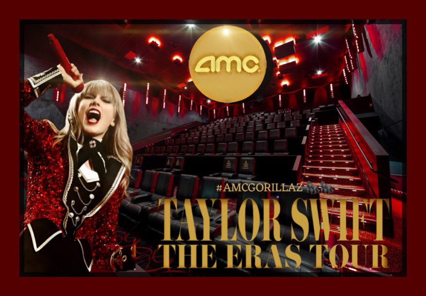GONNA BE AMAZING!
#TAYMC
#TaylorSwiftErasTourFilm
<a href="/AMCTheatres/">AMC Theatres</a>
<a href="/taylorswift13/">Taylor Swift</a>
<a href="/TheSwiftSociety/">The Swift Society</a>
#AMCGORILLAZ🦍🦍