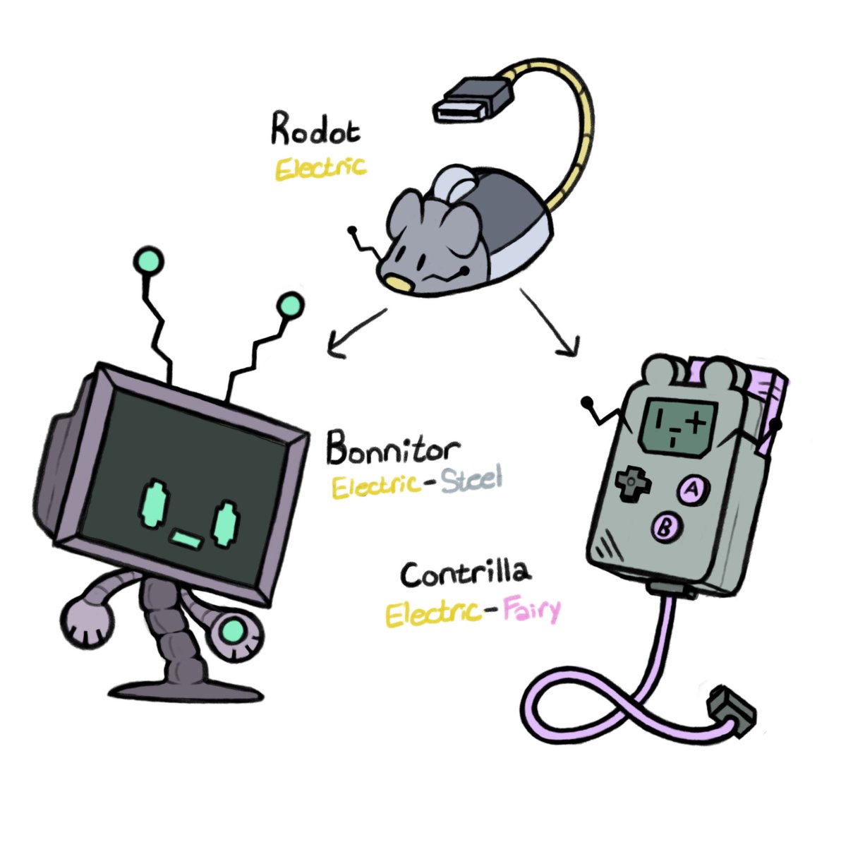 more #fakemon babies on this lovely morning :) #pokemon