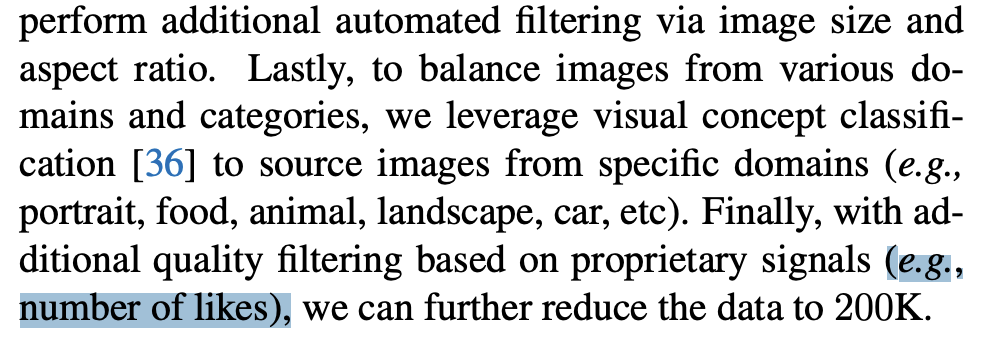 Wondering where did Meta get their dataset of 1.1 billion image-text pairs to train Emu, their new image generator?  There's a clue in the paper.