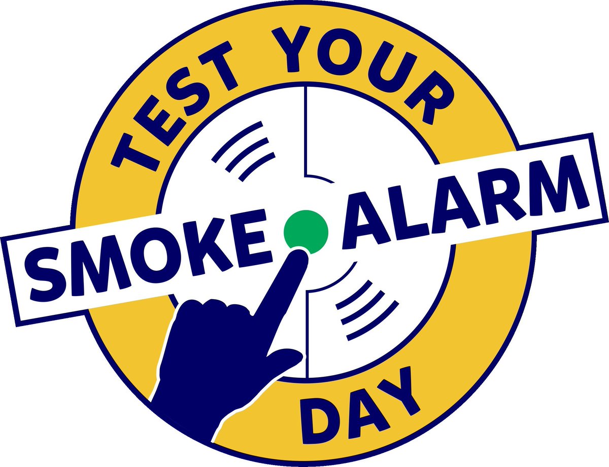 It's time!!!!! Today is the day where we all need to test out smoke alarms! #SavedByTheBeep