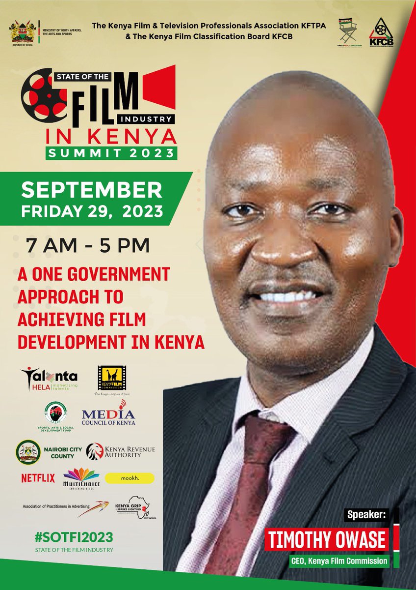 _MbayagiKevin's tweet photo. I’m really looking forward to tomorrow. @KFTPA together with all other partners who have made it possible to have this first ever film summit, thank you. @InfoKfcb @kenyafilmcomm @TimothyOwase1 @NjokiMuhoho1 @NetflixKE @MultiChoiceGRP @MediaCouncilK https://t.co/8C1OsIO4J7