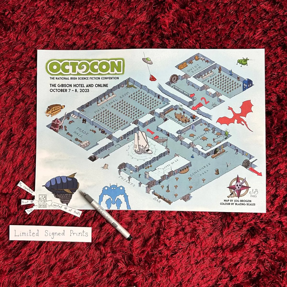 jogbrogzin's tweet image. Just finished signing 50 limited prints of the @Octocon map. These will only be available in person at the convention.

Hope to see you there if you're in Dublin on the 7th / 8th of October!

#isometricmap #octocon #fantasymap #scificonvention #scifimap #limitedprints